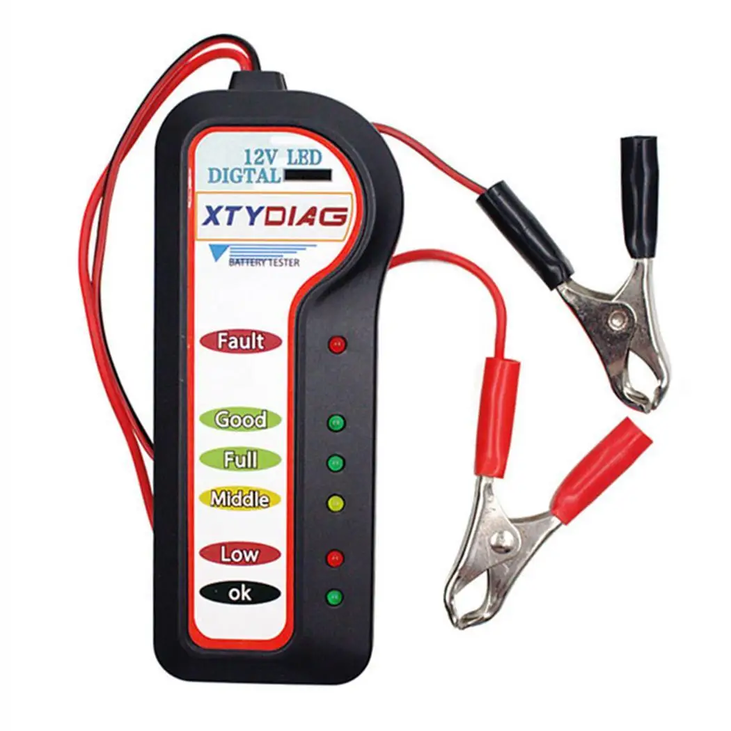 12 В светодиодный аккумулятор портативный детектор батареи извещателя как