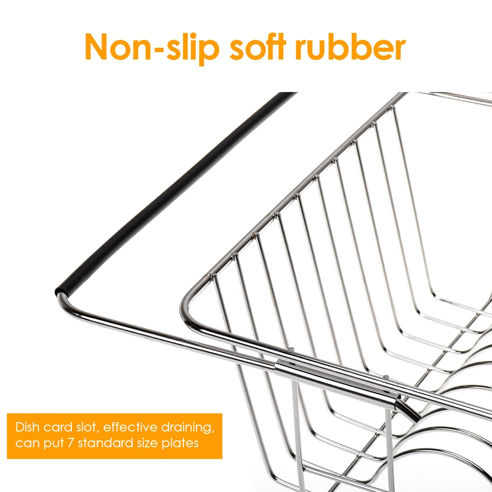 Многофункциональная сушилка для раковины из нержавеющей стали выдвижная