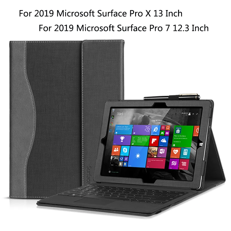 Чехол для планшета 2019 дюймов Microsoft Surface Pro X 13 чехол подставка из искусственной