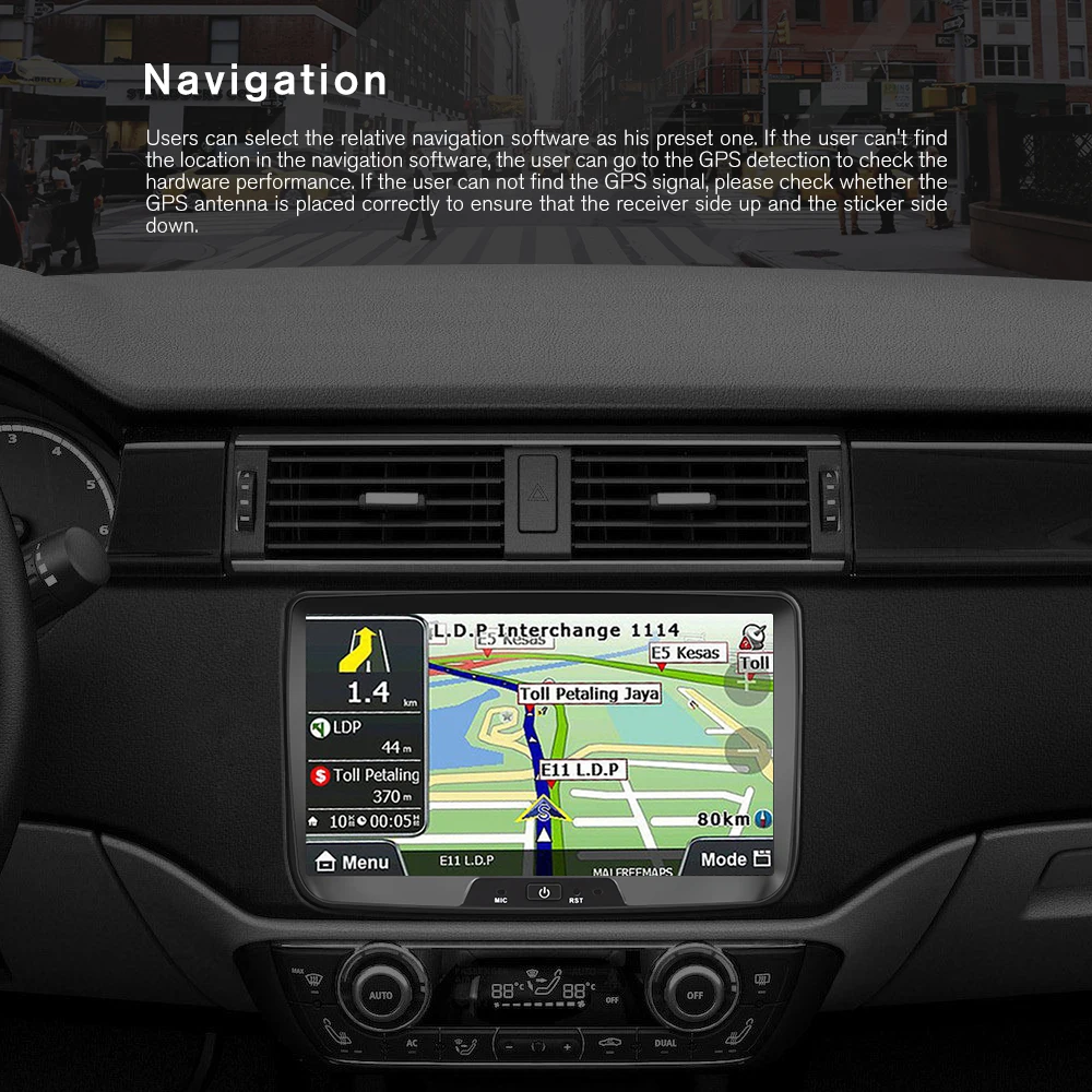 AMPrime 2 Din автомагнитола Android Авторадио 8 дюймов GPS MP5 мультимедийный плеер для Renault