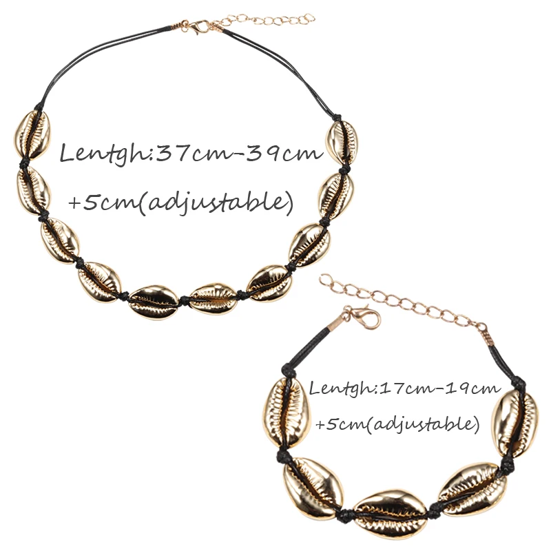 Женское модное ожерелье черный ремень натуральная ракушка колье воротник s Shell