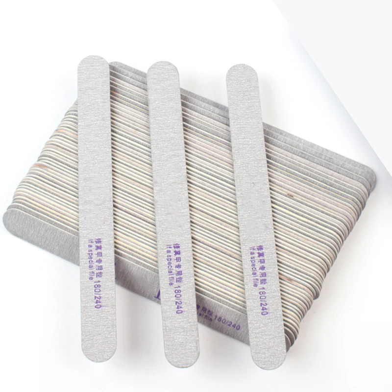 Набор для маникюра 50 шт. серый набор двухсторонняя пилочка ногтей Полировка