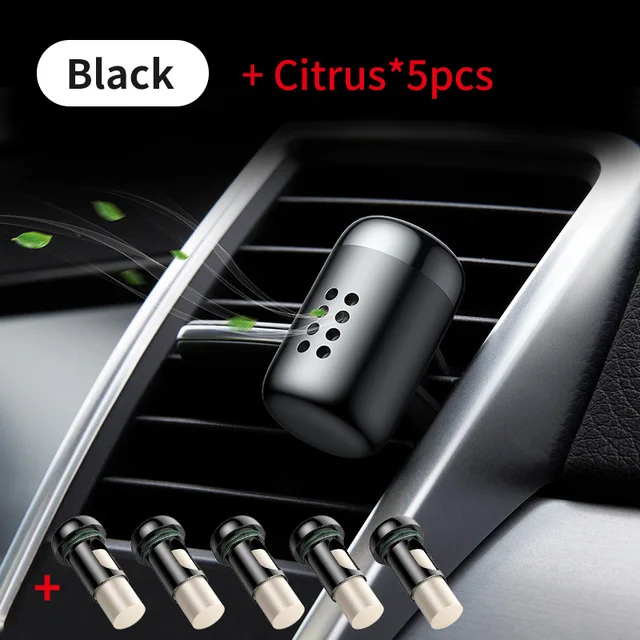 Baseus Car Air Freshener Fragrance Aromatherapy Solid Car Auto Air Outlet Diffuser Car Fragrance Clip Diffuser Solid Car Perfume - Название цвета: black 1 Smell