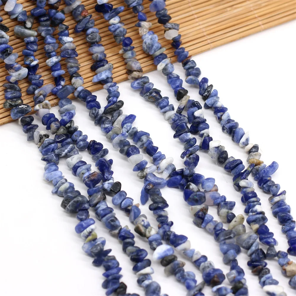 

Natural Semi-precious Stone Irregular Gravel Deep Blue Aventurine Lady Beaded Make DIY Necklace Bracelet Exquisite Jewelry Gift
