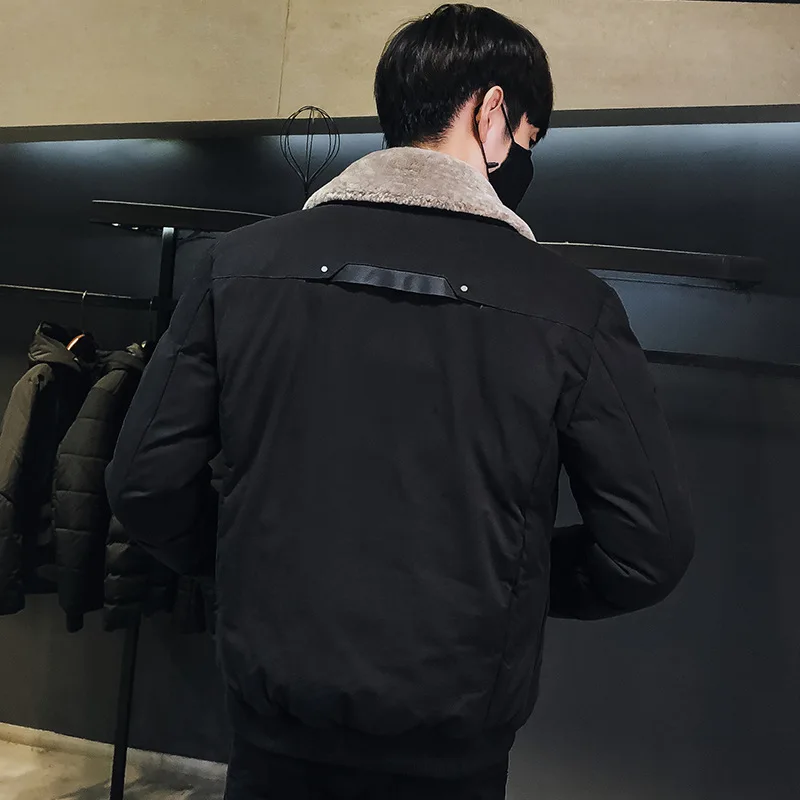 Likrtkit мужские зимние парки 2019 умные повседневные одноцветные толстые куртки