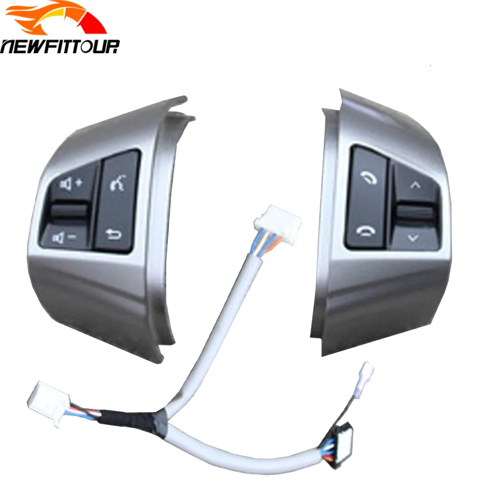 

Car Cruise Control Switch 8 Buttons Multifunction Steering Wheel Button A Pair With Cable For Hyundai Elantra 2008-2016