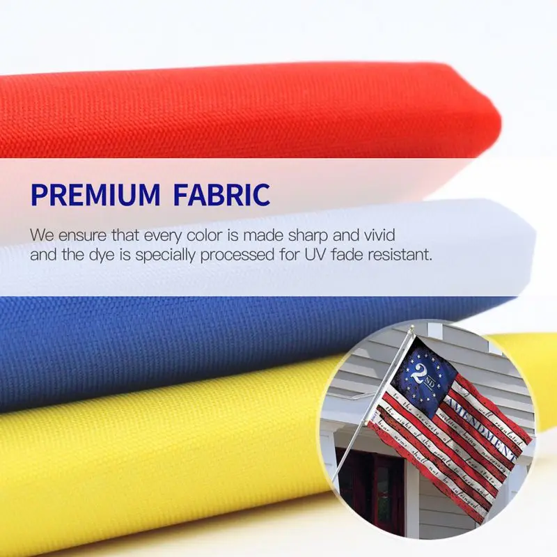 

Family competence Fantasy School of Psychics Witch's Musical Tea Amendment 1791 Retro American Flag Polyester With Brass Washer