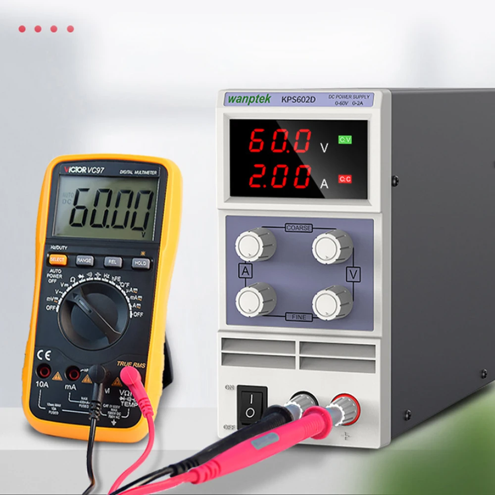 Мини-лабораторный источник питания KPS602D, 60 В, 2 А, цифровой регулятор напряжения, 0,1 в, а