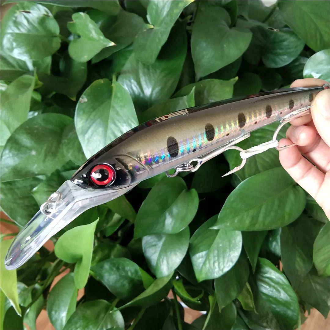 

NOEBY 2pcs 140mm/50g Fishing Lures Minnow Lure Hard Bait Sinking 7-9m Sea Fishing Wobblers Tackle Carp Pesca