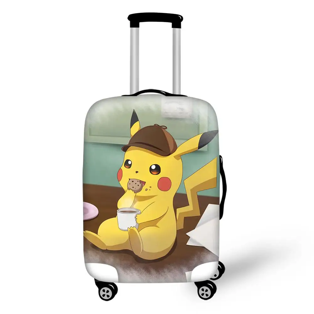 CDWX4433LMS HaoYun эластичный чехол для чемодана защитный дизайн Pokemon Пыленепроницаемый Чехол для багажа каваи Пикачу защитные аксессуары для багажа - Цвет: CDWX4433LMS