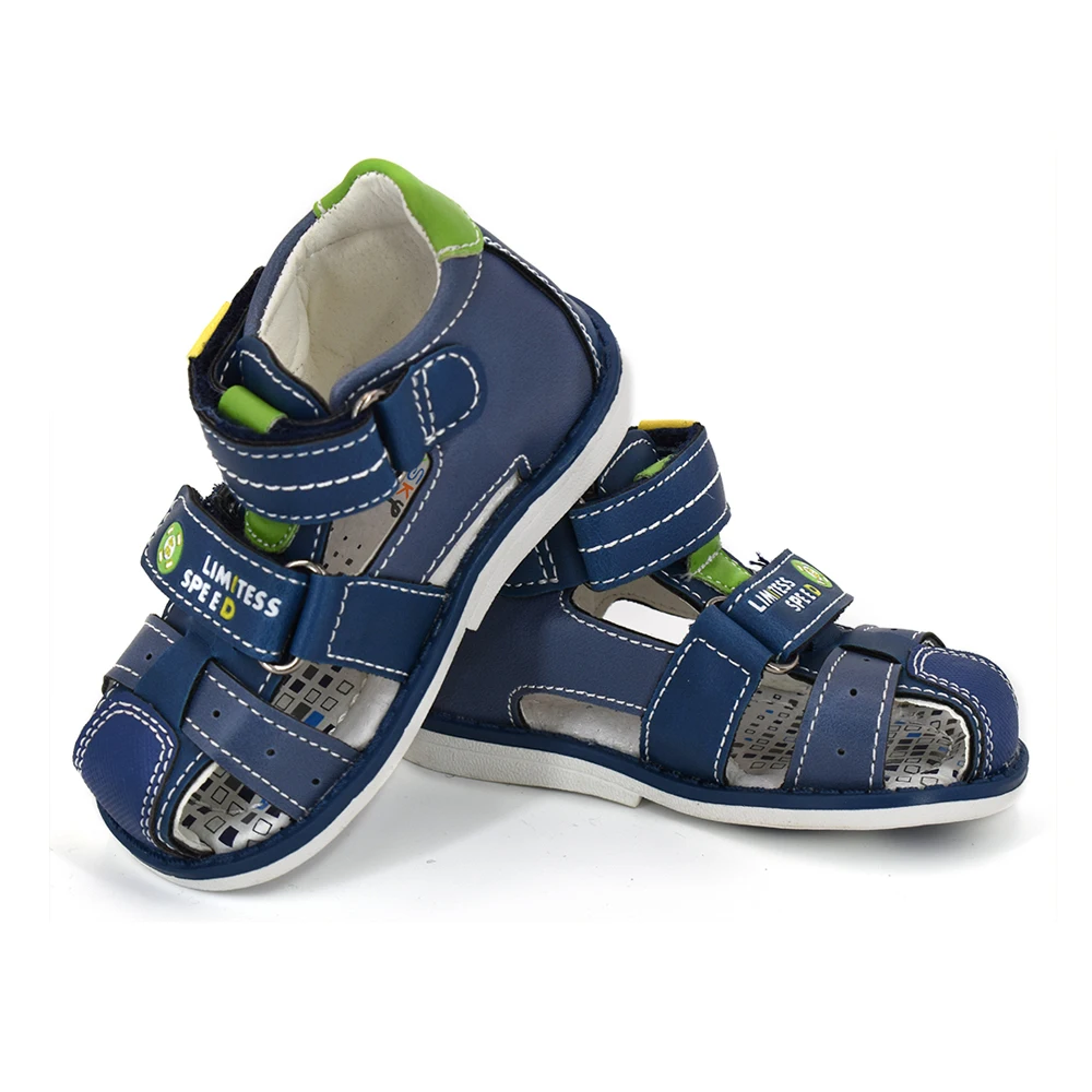 Bessky/2020 Синая детская летняя обувь детские кеды сандалии с закрытым носком для