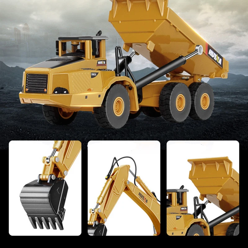 

Big Construction Trucks Set Mini Alloy Diecast Car Model 1:50 Scale Toys Vehicles Carrier Truck Engineering Car Toys for Kids