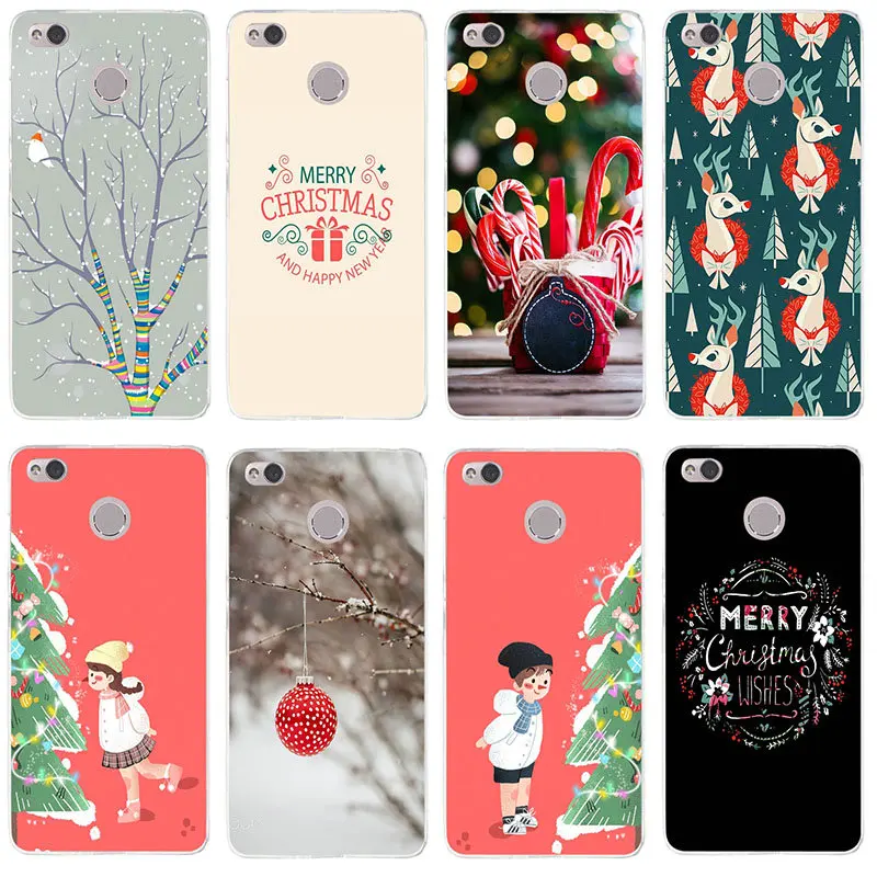 Lovely Christmas New Year Design Soft TPU Phone Cases for Xiaomi Redmi 3 3S 4 4A 4X 5 5A 6A 7 7A K20 Y3 GO Pro Plus Prime | Мобильные