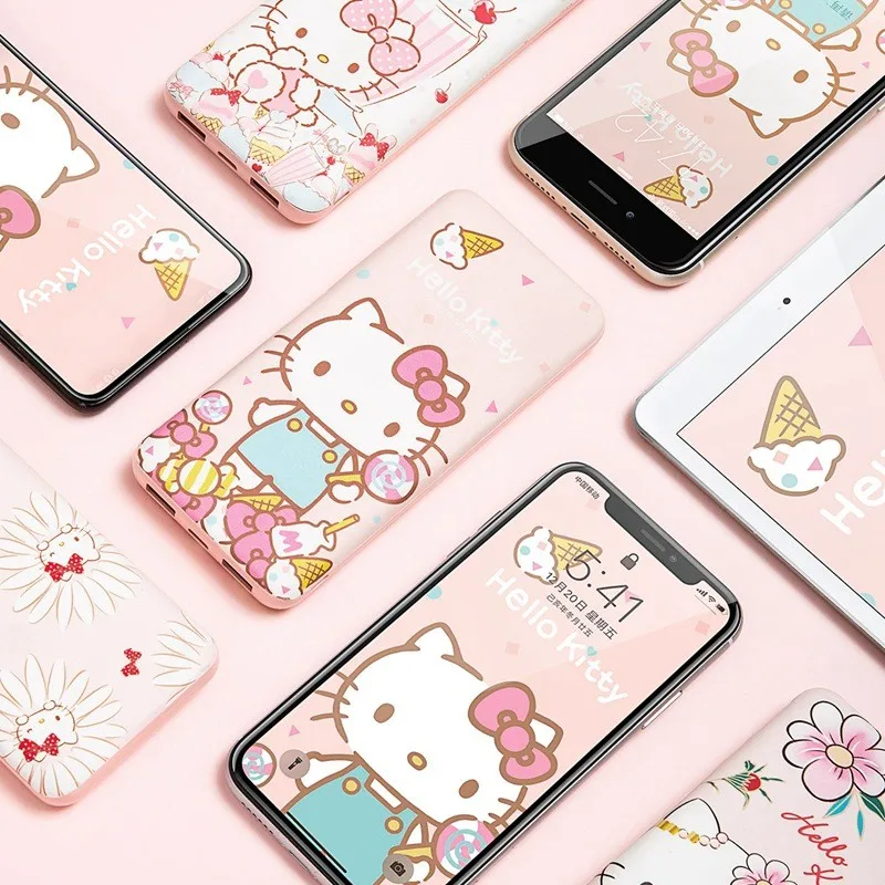 

Hello Kitty Charging Treasure 10000Mah Large Capacity Power Bank Cartoon Cute Mini Mobile Power Bank Portable Charging Equipment