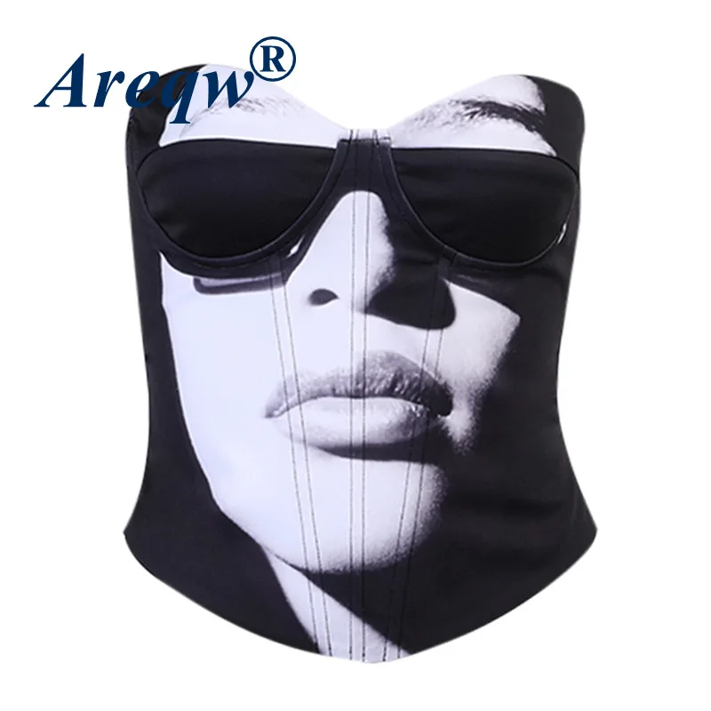 

Trendy Head Print Sexy Slim Lace Printed Bouquet Waist 2021