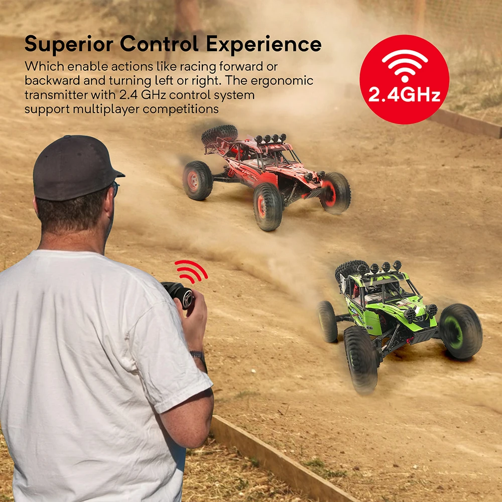 Радиоуправляемая машина 1/12 масштаб 40 км/ч высокая скорость 2 4G 4WD RTR Rc Внедорожник