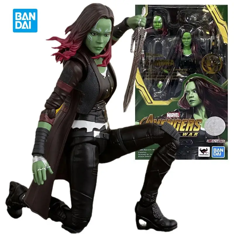 

Bandai Marvel Avengers Infinity War Guardians of The Galaxy Gamora Zen Whoberi Ben Titan Shf Dolls Action Figure Model Kids Toys