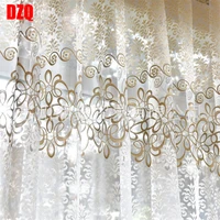 best selling ready made curtains for living room bedroom bay window kitchen short sheer tulle curtain modern home decor l394