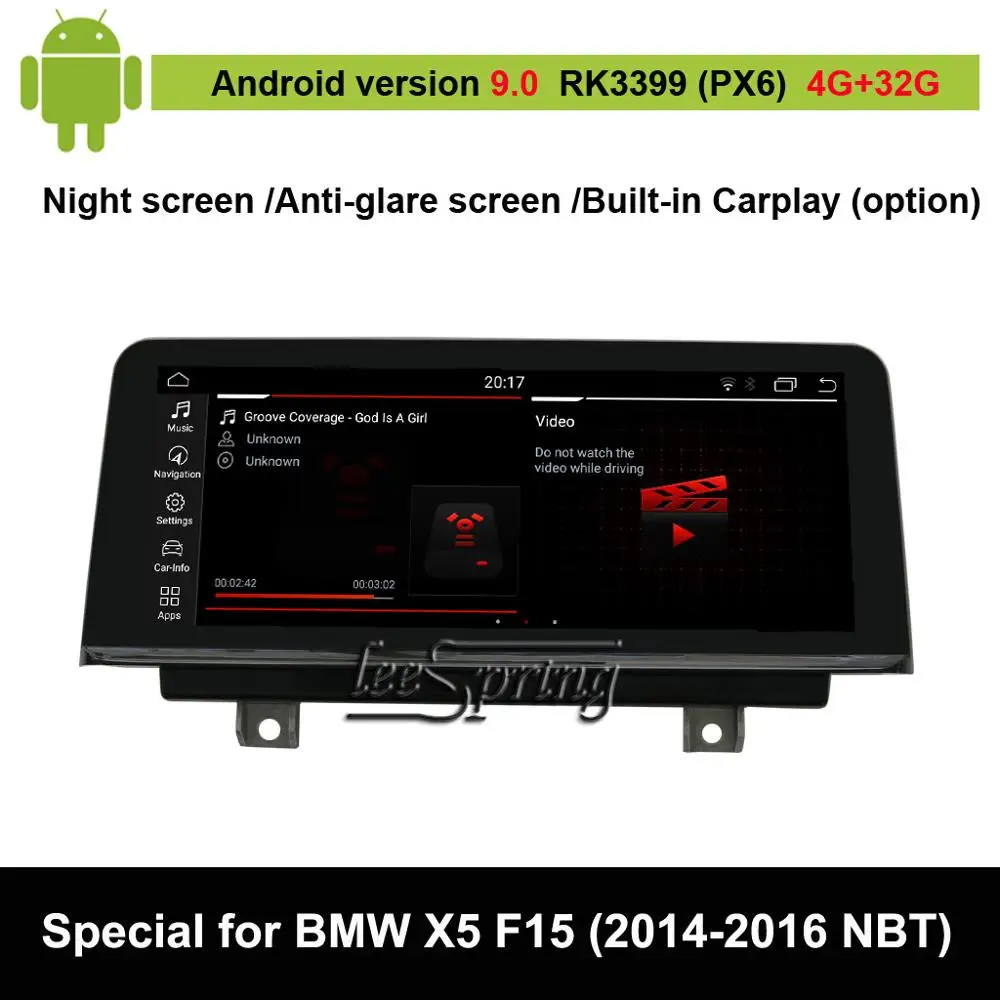 Android 9 0 автомобильный аудио Vdieo плеер для BMW X5 F15 (2014-2016 оригинальная система NBT)