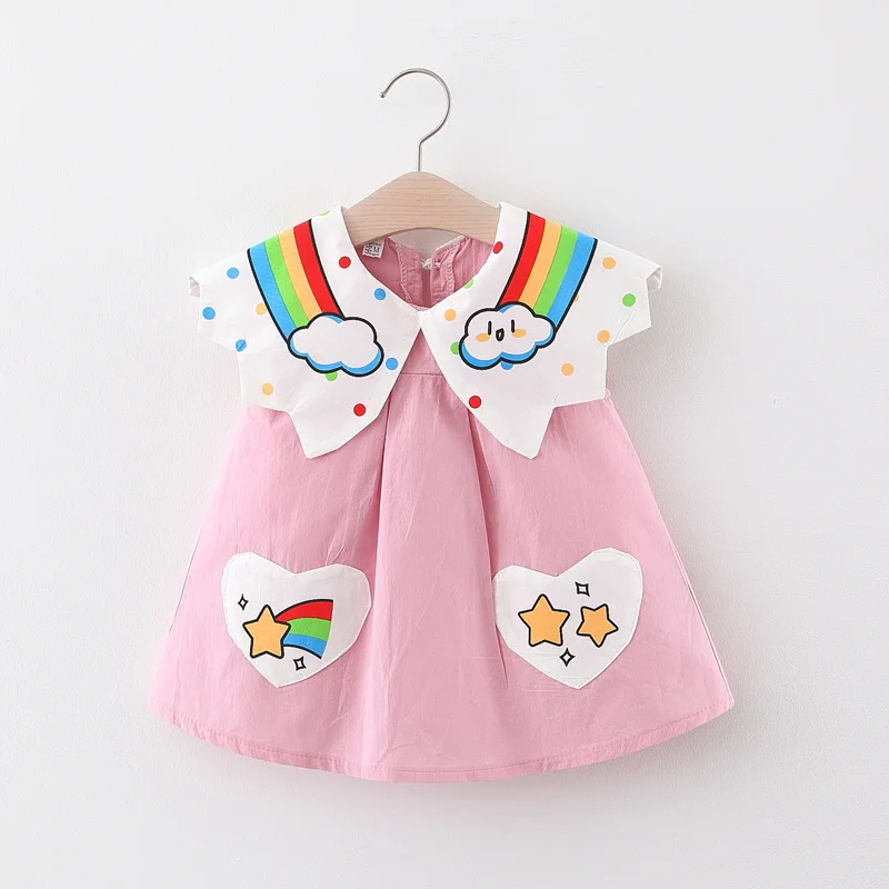 

Girls Dress 2020 New Summer Brand Girls Clothes Baby Girls Dress Fashion Party Dress For 1-3 Years Infant Dresses