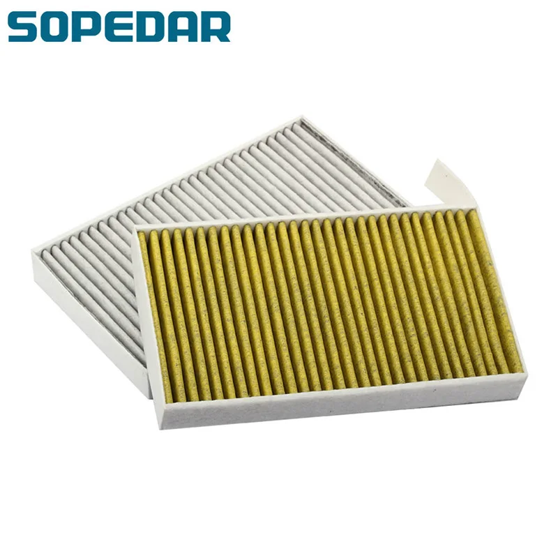 

Фильтр воздухозаборника салона автомобиля, для Tesla, модель 3 2016-2019, с активацией двойного эффекта, набор из двух предметов