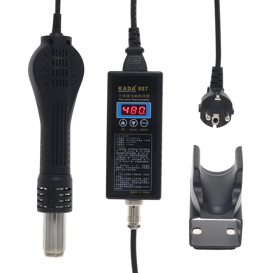 Паяльная станция KADA 887 портативная Портативная паяльная с термофеном и