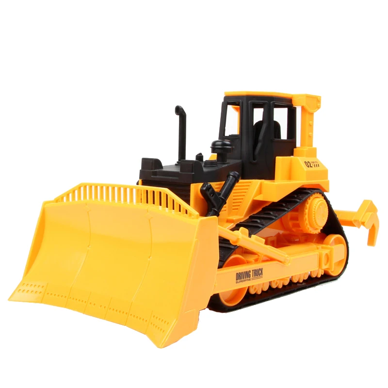 Инерционный большой бульдозер с большим лопастным компрессором модель игрушек