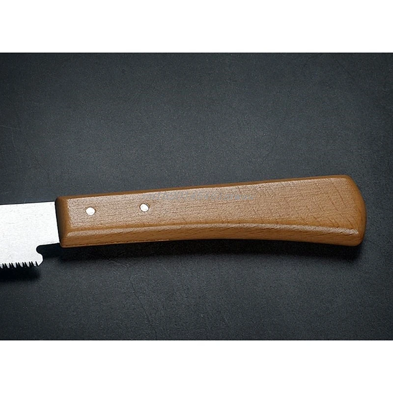 Mini Sierras de mano para carpintería, sierra de acero de doble cara SK5, mango de madera de diente fino