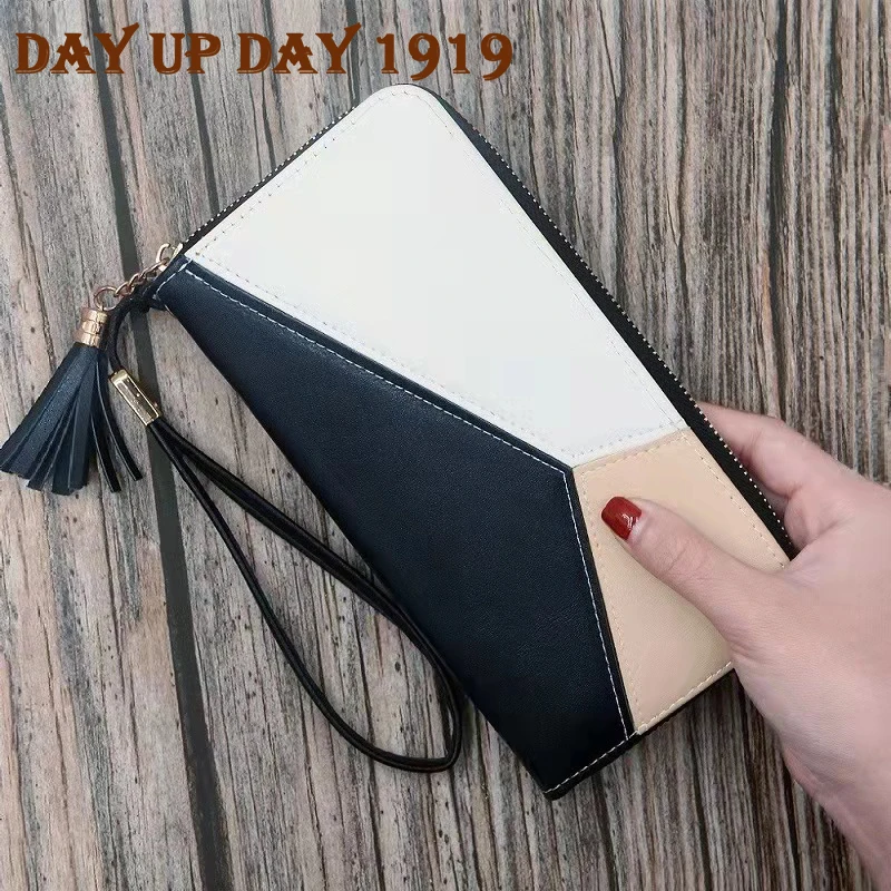 

Women's Wallet Ladies Long Large Capacity Clutch Double Card Package Korean Letter Coin Purse Phone Bag