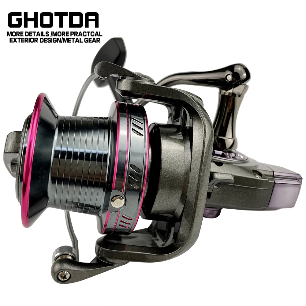 Metal Spool Spinning Reel 9000 10000 12000 Max Drag Power 20