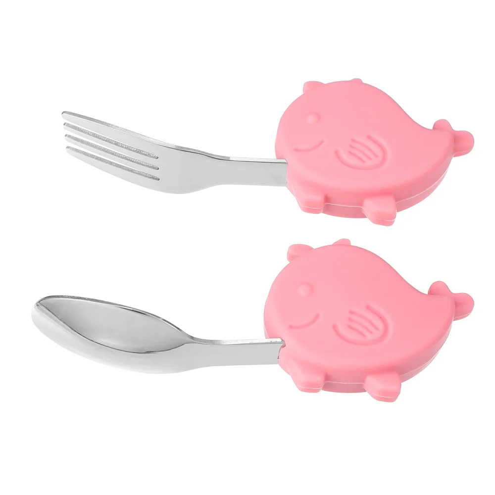 

1 Set Baby Essentials Spoon Fork Set Durable Premium Kids Spoon Fork Set