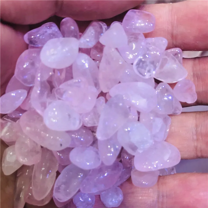 Природный розовый кварц белый кристалл минеральная фотолампа ремесла для