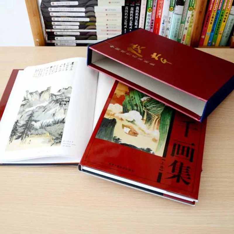 Chinese Painting Brush Ink Art Sumi-e Album Zhang Daqian Landscape Flower Book | Канцтовары для офиса и дома