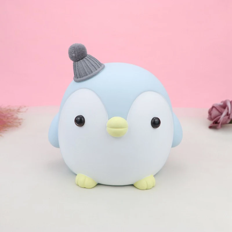 

Penguin Piggy Bank Nordic Creative Cartoon Cute Cinyl Ornaments Children Birthday Gifts Home Decorations