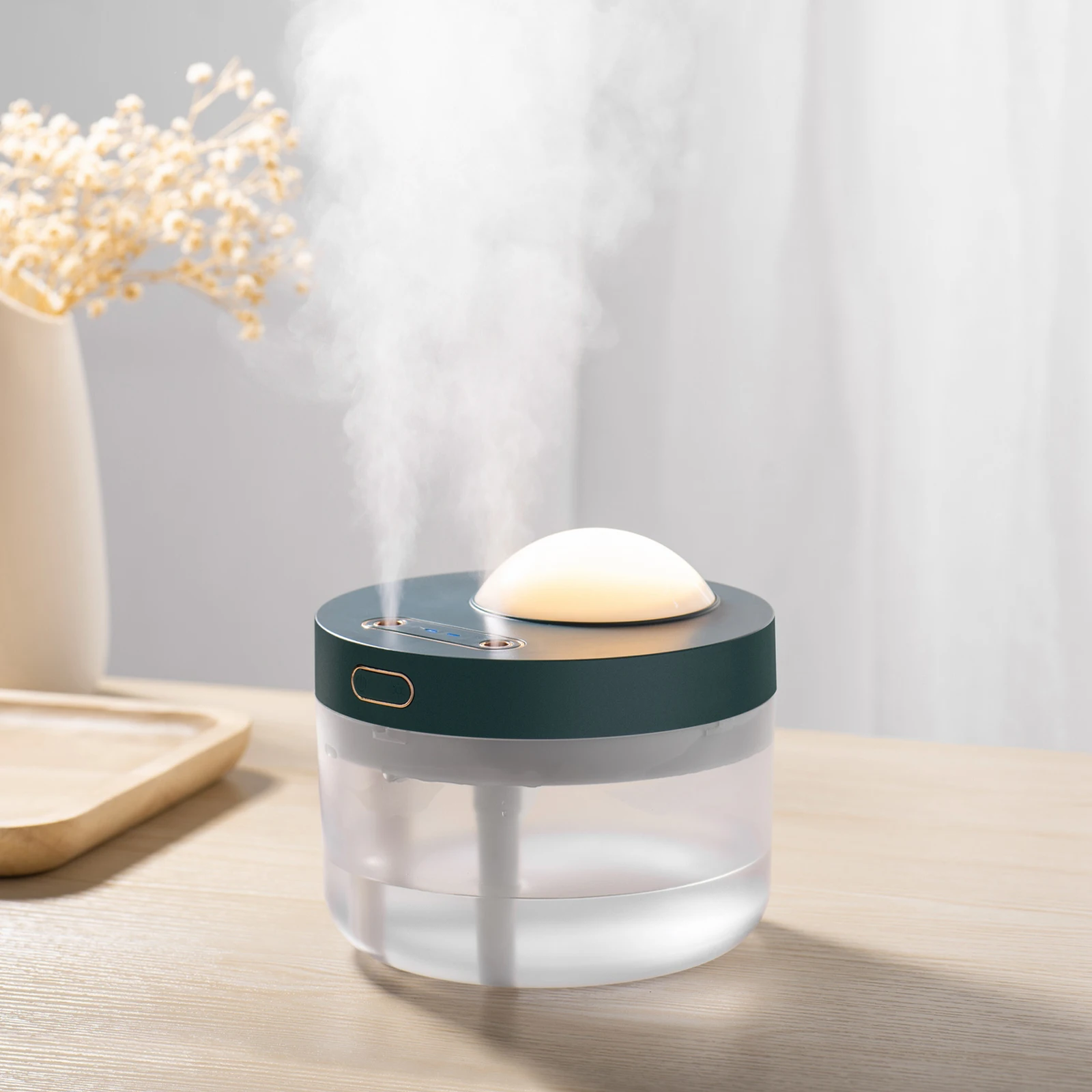 

Красочный проекционный увлажнитель воздуха с USB-разъемом, большой емкости, двойной распылитель, многоцветный увлажнитель