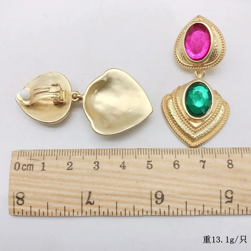 Новые Серьги с драгоценными камнями в форме сердца золотые Винтажные серьги для