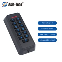 2000 Users Waterproof Backlight keyboard Access Controller RFID 125KHz Standalone Access Control System with Wiegand 26 Output