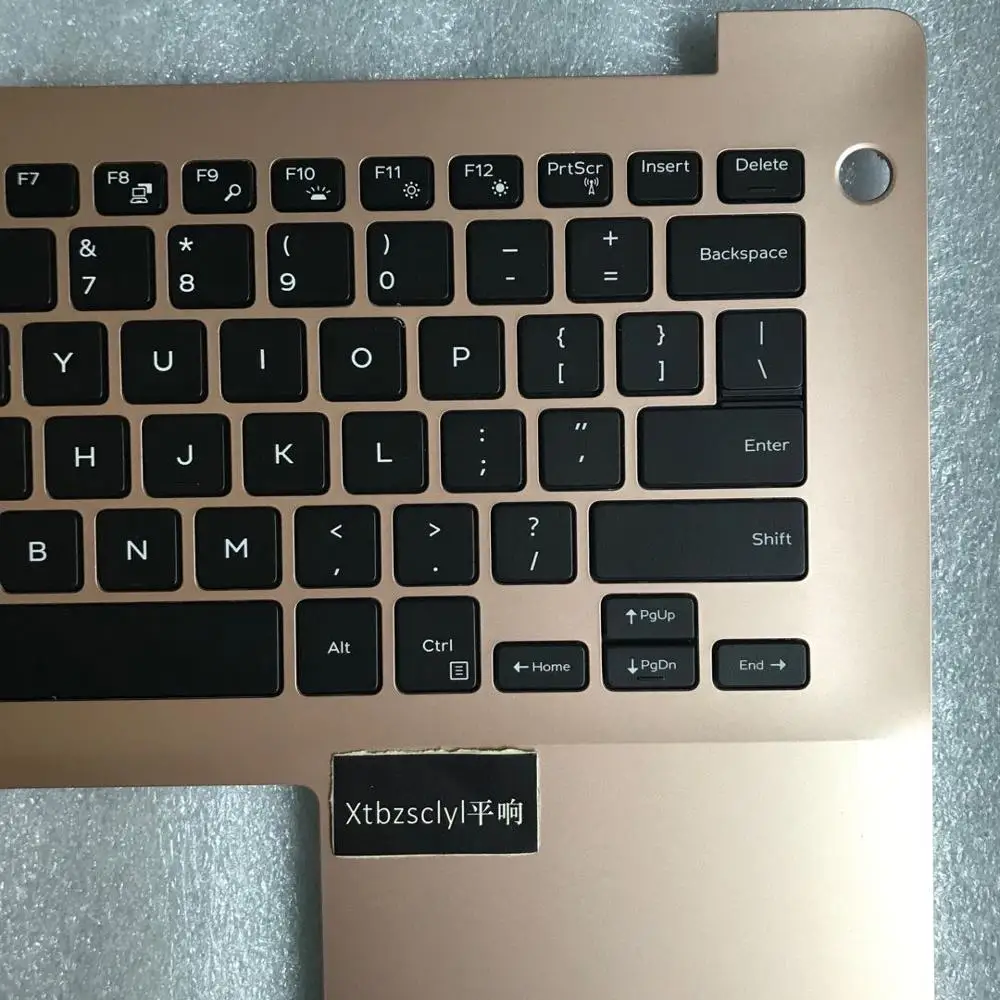 For new DELL inspiron 14 5480 5488 5485 gold upper top keyboard with or without backlight laptop C shell 030PJW 30PJW