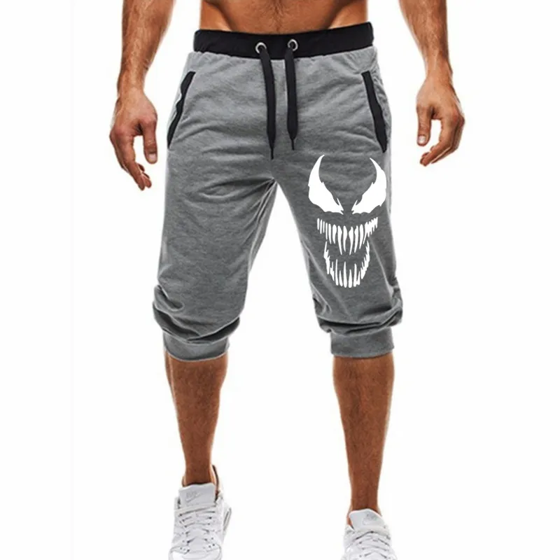 

Men Hot 2021 New Hot-Selling Man's Shorts Summer Casual Fashion Shorts venom print Sweatpants Fitness Short Jogger M-3XL
