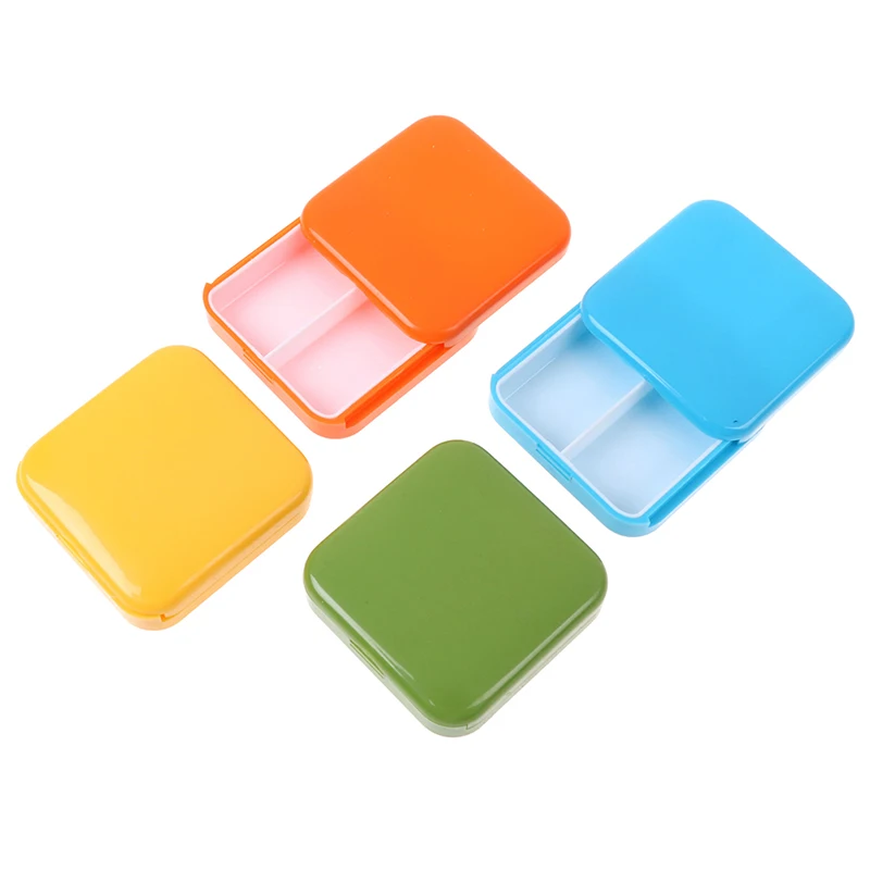 1 шт мини Портативный 2/3/6 сетки пуш ап с открытой Стиль коробки пилюльки медицины