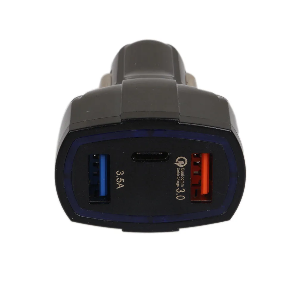 Universal 12V USB Charger Black Mini Quick Charge and Cigarette 2 Twin Port Plug Car Socket | Автомобили и мотоциклы