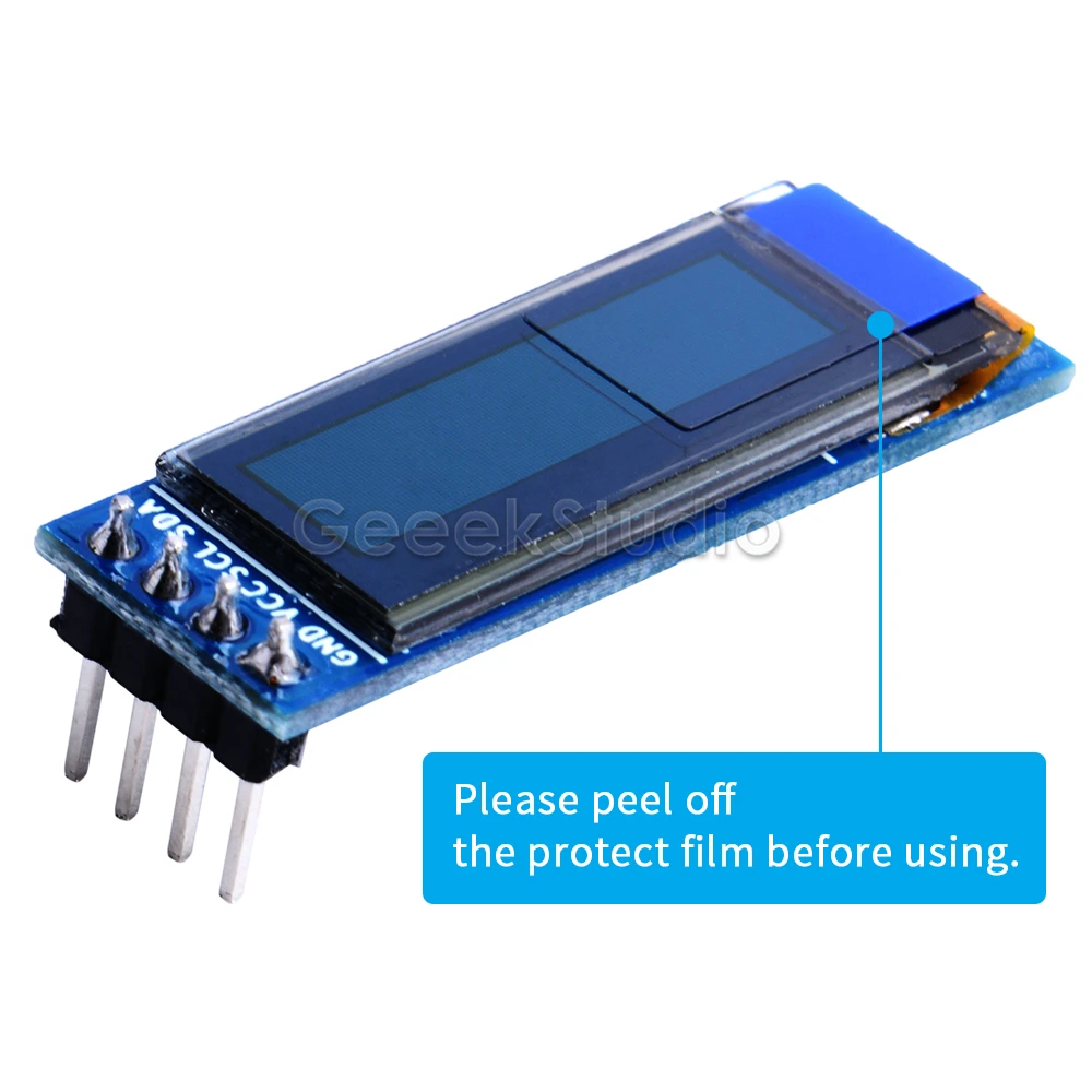 0 91 дюймовый модуль OLED экрана 128*32 SSD1306 для Raspberry Pi 4 B/3 B (+)/2 B/Zero (W)/Beaglebone