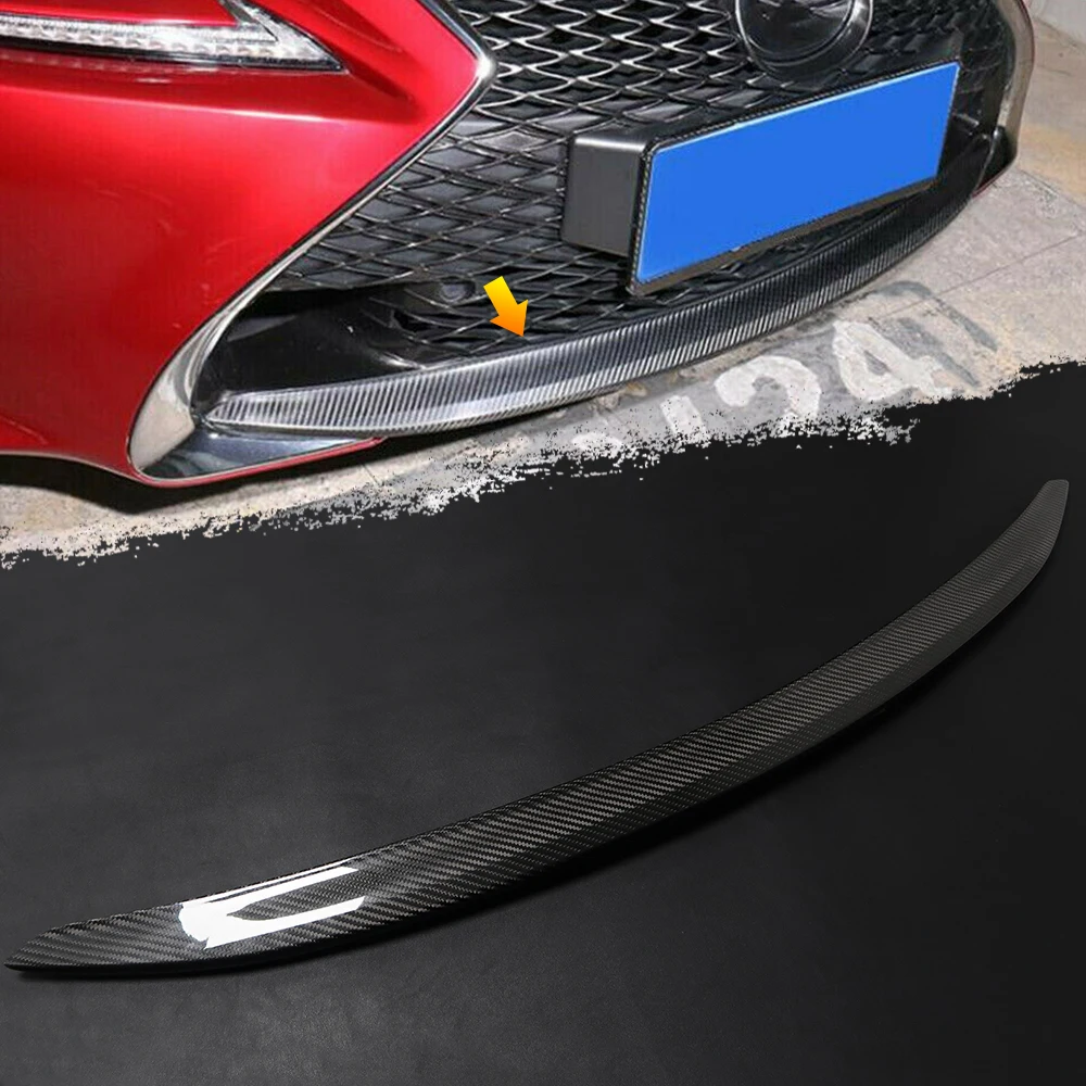 

Front Bumper Bottom Lip Splitter Trim For Lexus RC RC200 RC300 RC350 RC F SPORT 2015-2019 Real Carbon Fiber Accessories