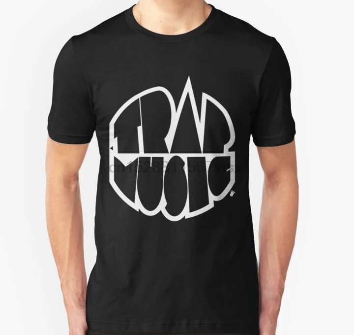 Мужская футболка Trap Music BOOM FTS Slim Fit с принтом футболки топы |