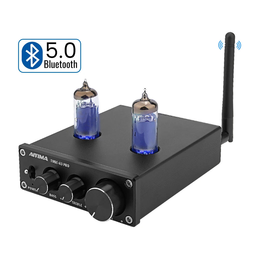 AIYIMA 6K4 вакуумный ламповый усилитель предусилитель Bluetooth 5,0 предусилитель с регулировкой тонов высоких частот для домашнего звукового театра