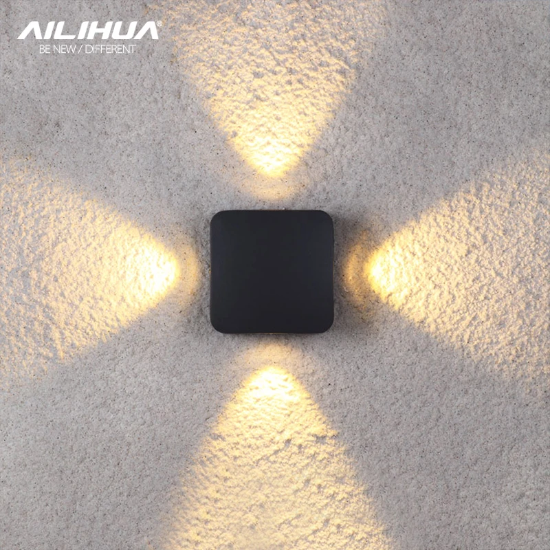 Outdoor wall lamp waterproof Hotel exterior wall lamp led up and down spotlight modern engineering outdoor box wall lamp