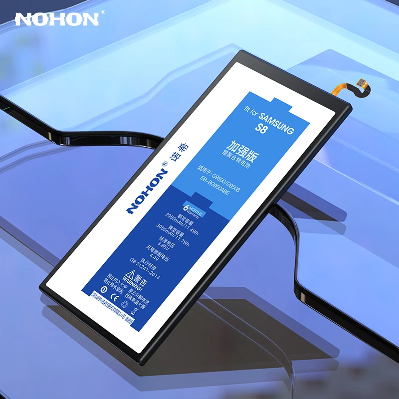 Оригинальный аккумулятор NOHON для Samsung GALAXY S8 S7 S6 S5 S4 i9500 i9505 G900F G920F G930F G950F сменные