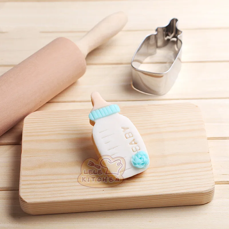 DIY детский душ Печенье Шоколадный Нож Форма детская бутылка Bib бисквит Фондант
