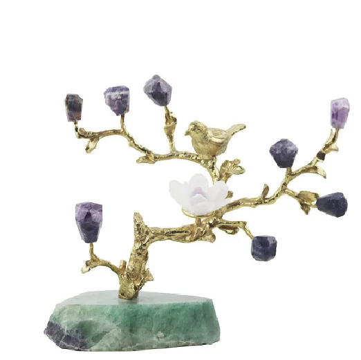 

European-Style Creative Crystal Flower Ornaments Modern Villa Living Room Porch Tv Cabinet Home Decorations