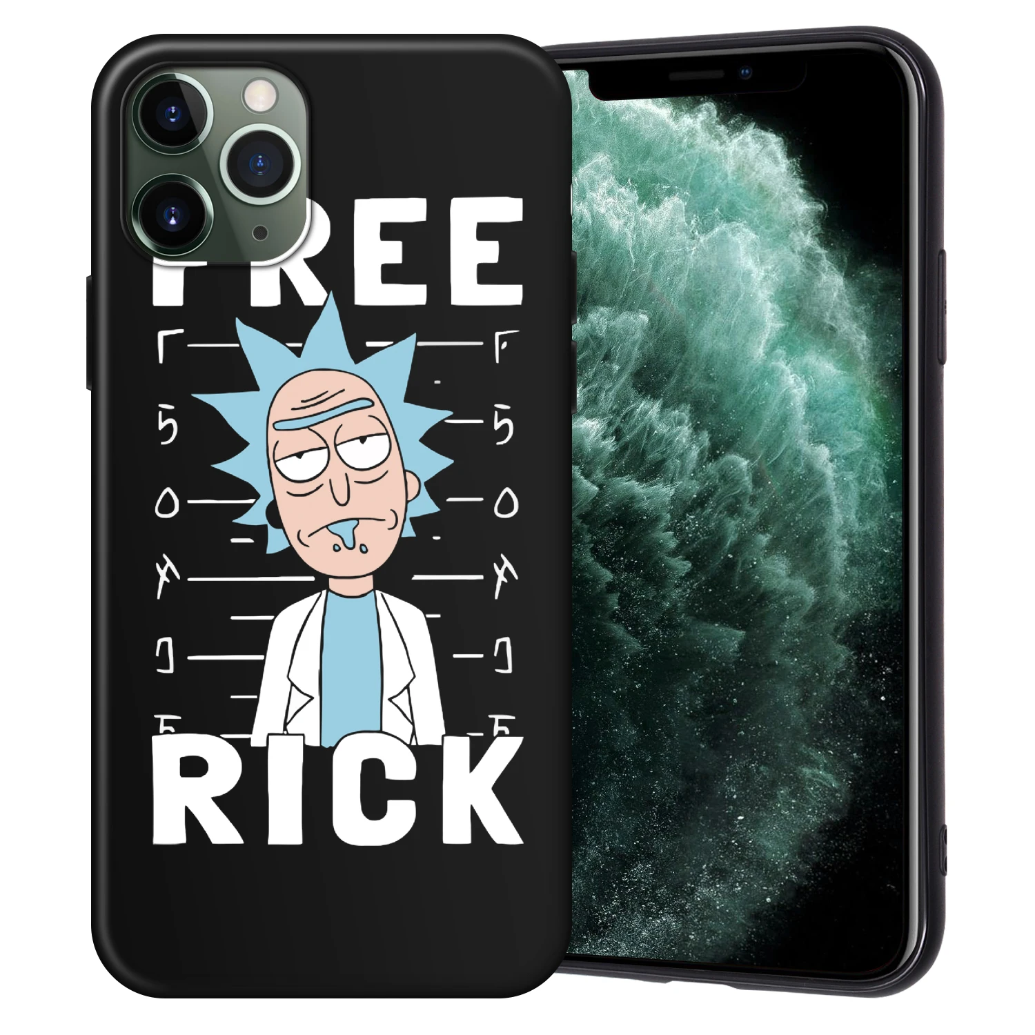 Рик и Морти черный чехол ТПУ для iPhone XR XS Max X Coque для iPhone 11 Pro Max чехол для iPhone 7 8 6 6S Plus 5 5S SE Fundas - Цвет: H6280